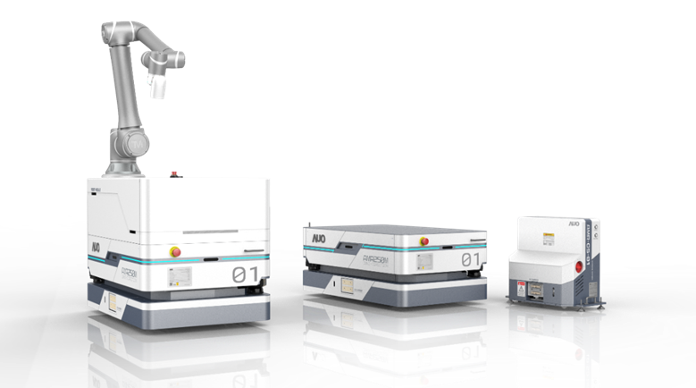 DB电子數位開發的自主式移動機器人（AMR250M），搭配全向輪並結合AI演算法、2D LiDAR、3D攝影機等技術，協助客戶實現產線全自動化